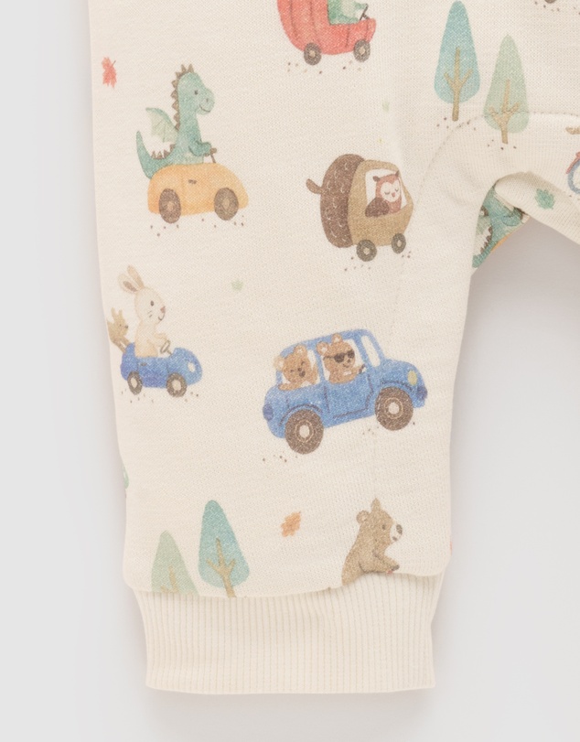 Purebaby - Fleecy Track Growsuit -Kids-Babies
