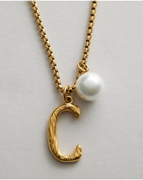 Zahar - Pearl Letter C Necklace