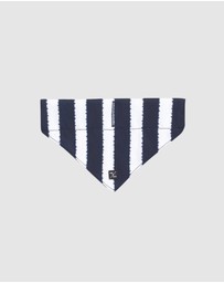 Mog & Bone - Dog Bandana - Navy Hamptons Stripe Print