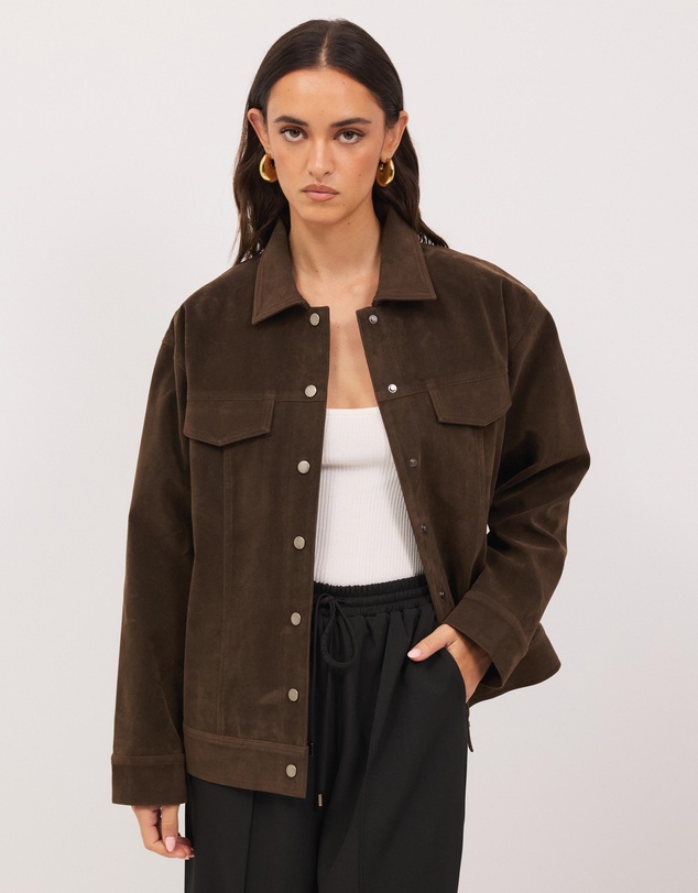 Calli - Williams Faux Suede Jacket