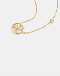 Ania Haie - Ania Haie Gold Starry Mother of Pearl Necklace