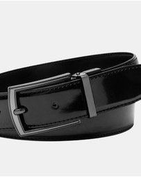 Buckle - Cypress. Australian Made Patent Reversible Leather Belt. 35mm width.