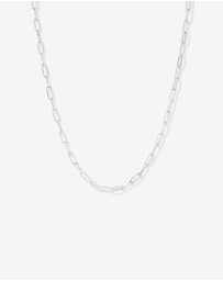 Michael Hill - 46cm (18.1”) 5.5mm-6mm Width Paperclip Chain in Sterling Silver
