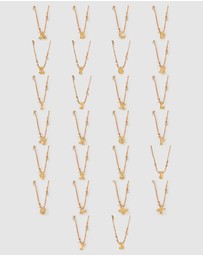 Arms Of Eve - Bubble Letter Necklace - Blush