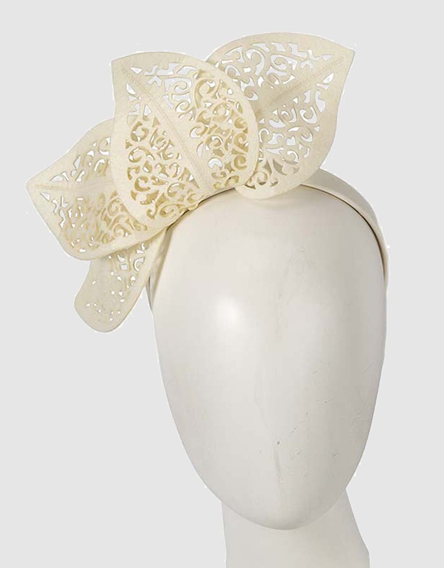 Max Alexander - Laser-Cut Leaf Fascinator
