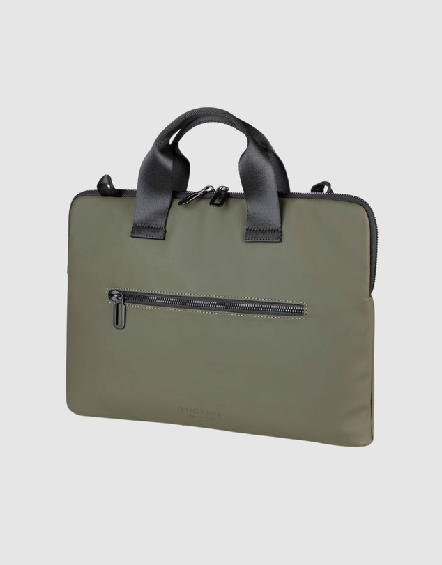 Tucano - Tucano Gommo Laptop Sleeve 15.6 and MacBook Pro 16 Military Green Water Repellent Slim with Pocket