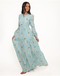 Petal & Pup - Bernice Maxi Dress - Blue Floral