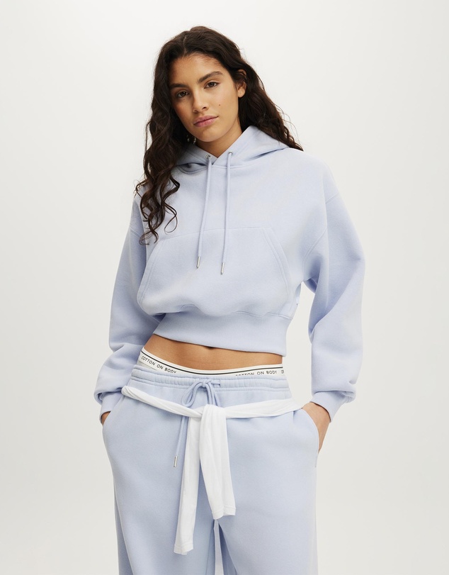 Cotton On Body Active - Plush Cropped Bubble Hoodie