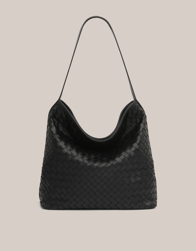 VESTIRSI - Bianca Woven Hobo Black