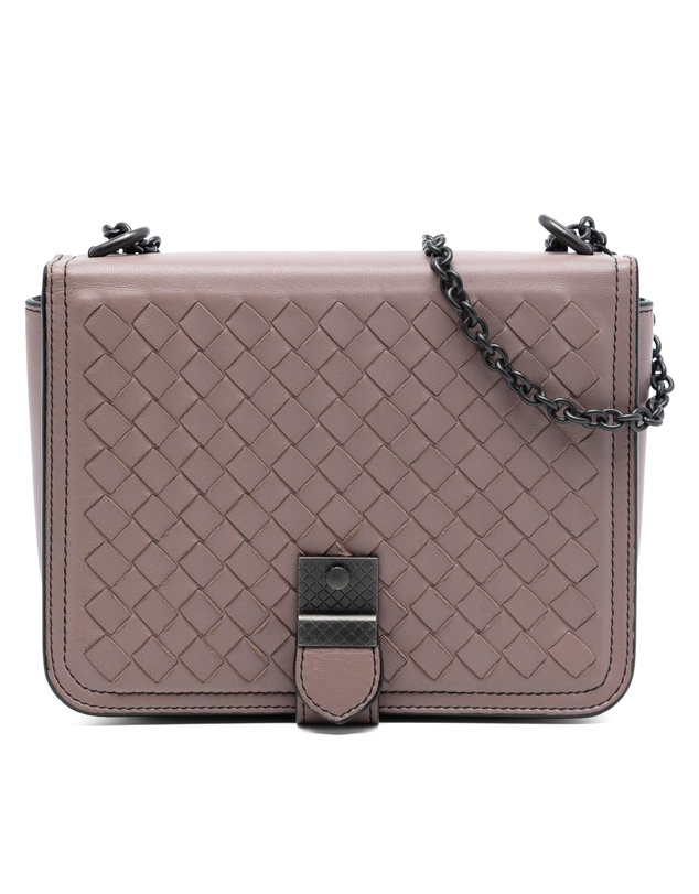 Pre-Loved by Azura Reborn - Pre-Loved Small Nappa Intrecciato Runway Shoulder Bag