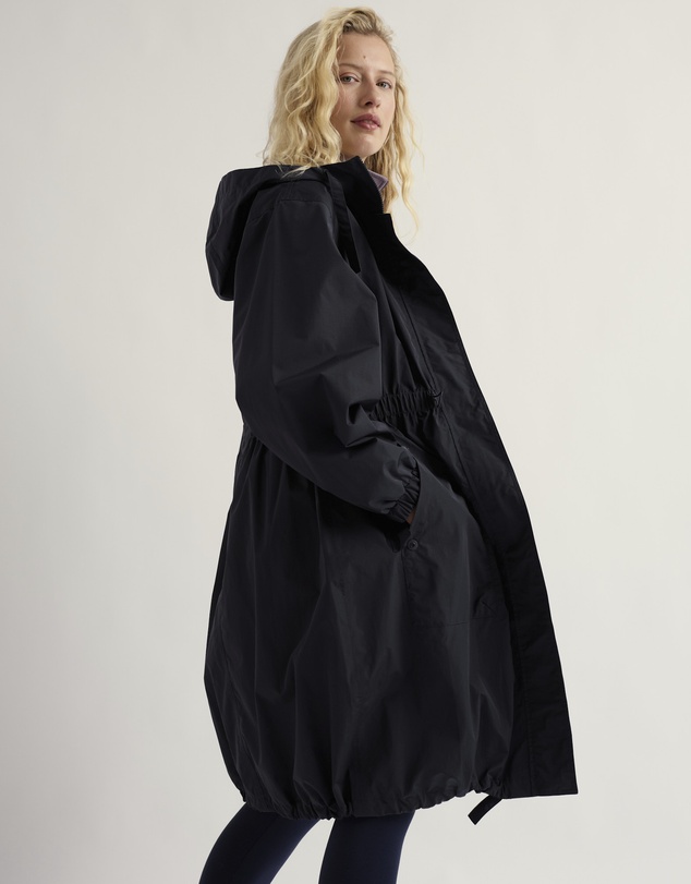 Seasalt - Seasalt Cornwall Navy Skyllen Oversized Waterproof Raincoat