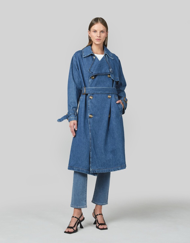 DRICOPER DENIM - Reya Denim Trench Coat