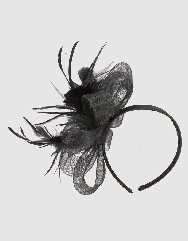 Max Alexander - Black Crinoline Fascinator