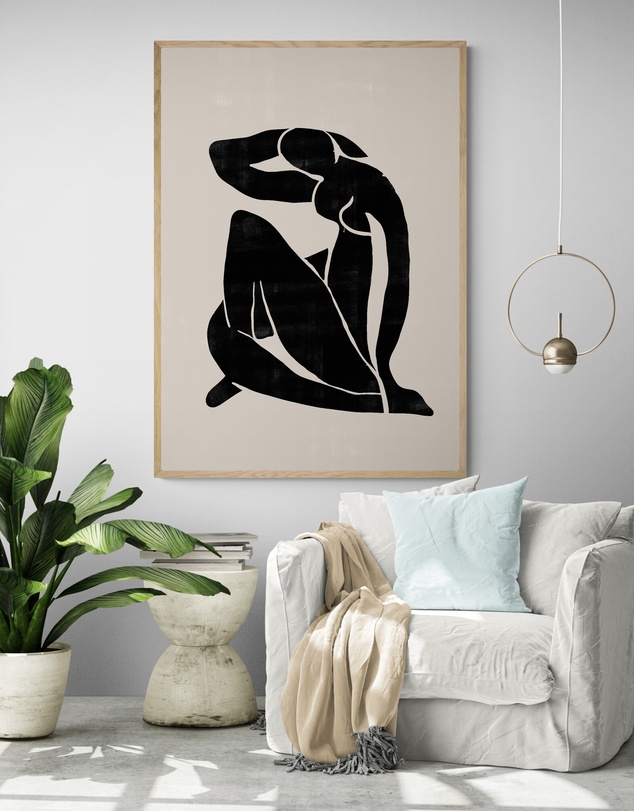 Inka Arthouse - Black Nude by Henri Matisse Art Print