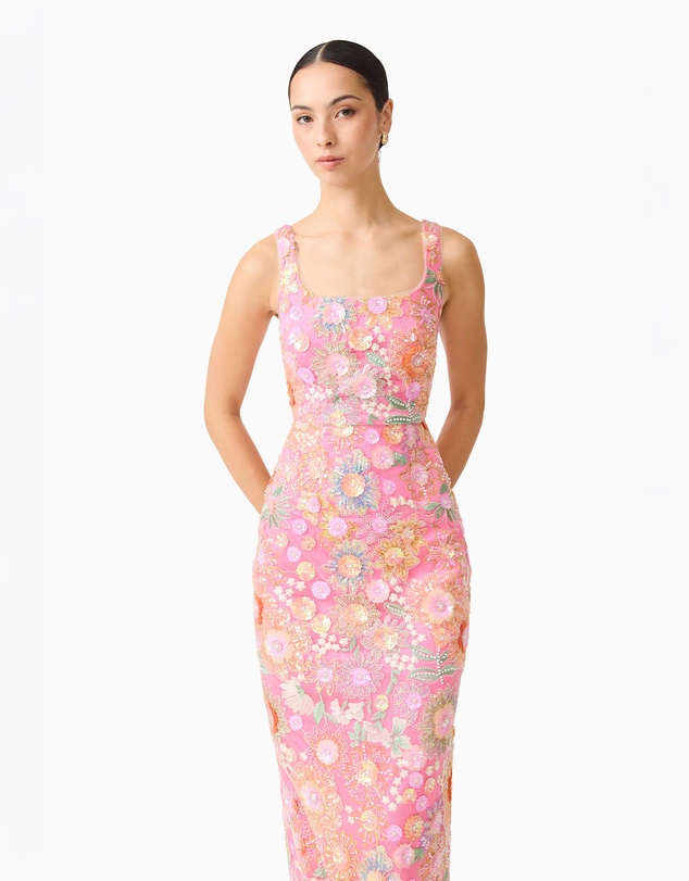 Elliatt - Nathalie Column Ankle Grazer Maxi Dress