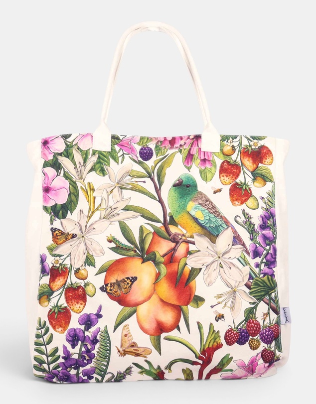 La La Land - Bountiful Harvest Large Canvas Tote