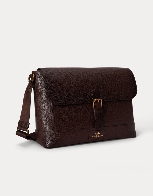 Polo Ralph Lauren - Pebbled Leather Messenger Bag