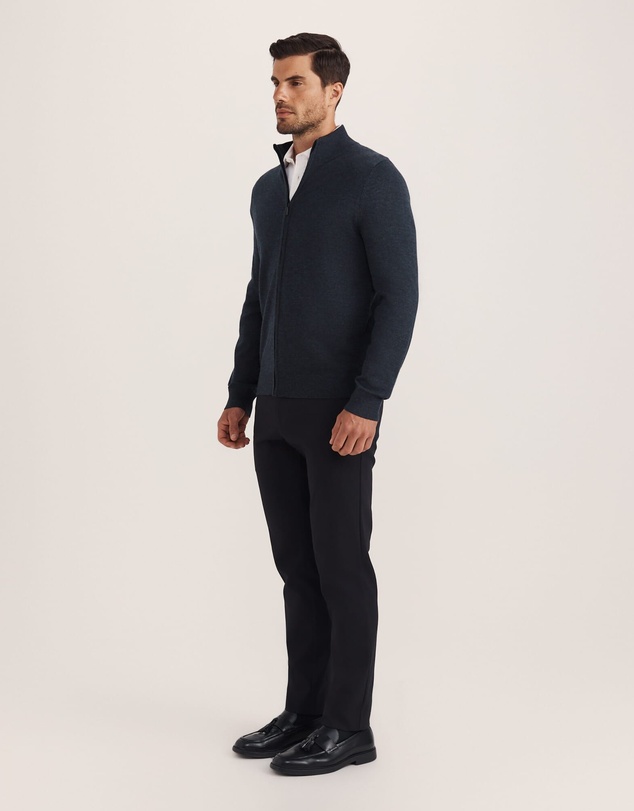 SABA - Franklin Merino Wool Knit Zip Through