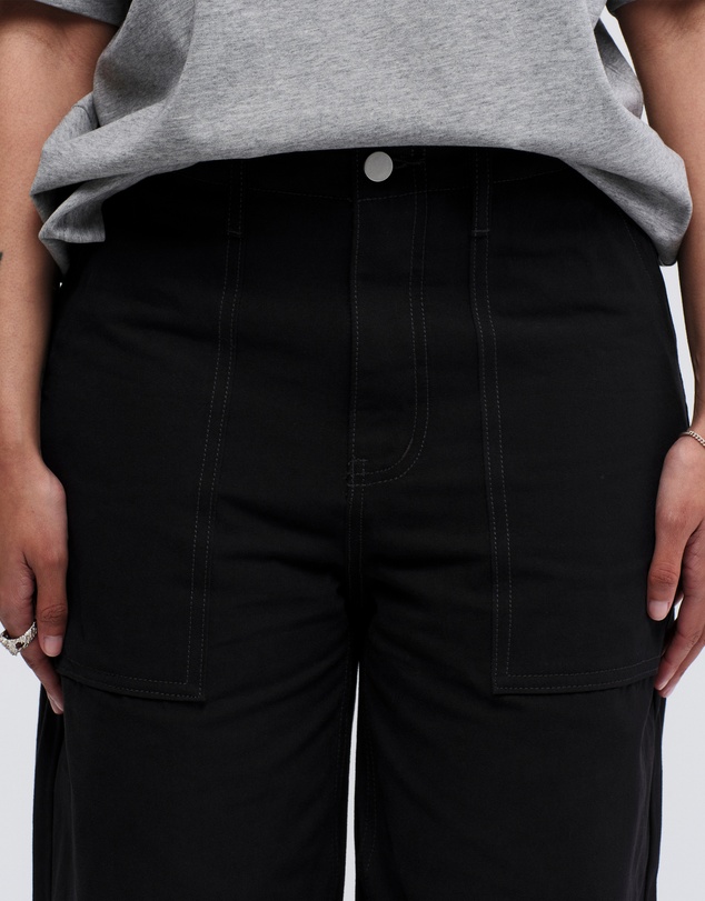 PSEUSHI - Loose Cut Canvas Fatigue Pants