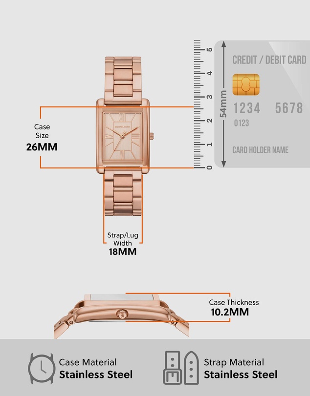 Michael Kors - Essex Rose Gold Analogue Watch