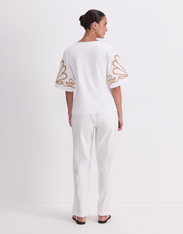 Sportscraft - Eliza Embroidery Top