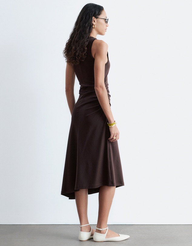 & Other Stories - Ruche Asymmetric Midi Dress