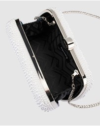 Olga Berg - Claire Faux Pearl Clutch