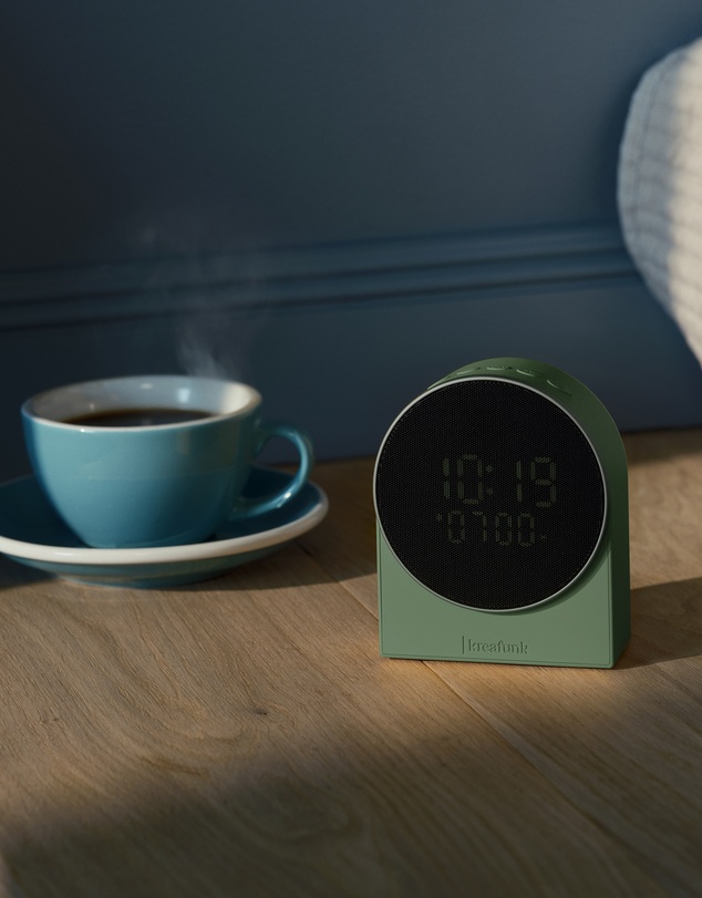 Kreafunk - Kreafunk Ivy Alarm Clock W/ Bluetooth Speaker - Nordic Green