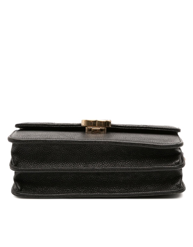 Chanel - Pre-Loved Paris-Cuba Square Quilted Caviar Thread Around Wallet On Chain