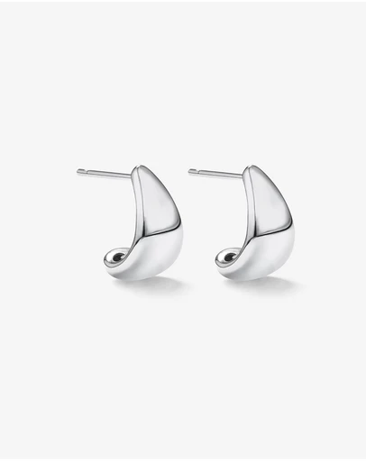 Michael Hill - Half Hoop Stud Earrings in Sterling Silver