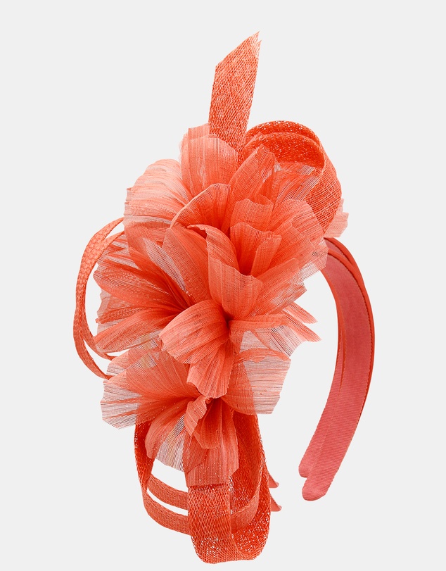 Morgan & Taylor - Wrenn Fascinator in Orange