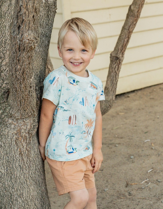 Fox & Finch - Surfs Up Print Tee - Kids