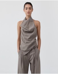 St. Agni - Wool Cowl Backless Top