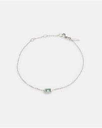 Kirstin Ash - Baguette Birthstone Bracelet March Sky Blue Topaz