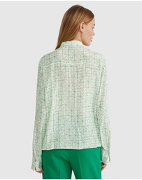 Oxford - Poppy Geo Print Blouse