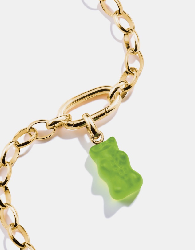 THOMAS SABO - THOMAS SABO Connect Charm Goldbear in green