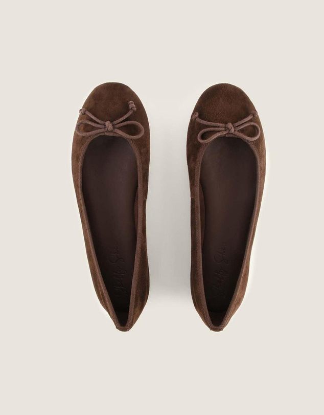 Shelly Shen - Poet Ballet Flats Brown Suede