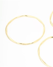 Lovisa - Gold Plated Twist Bangles 3-Pack