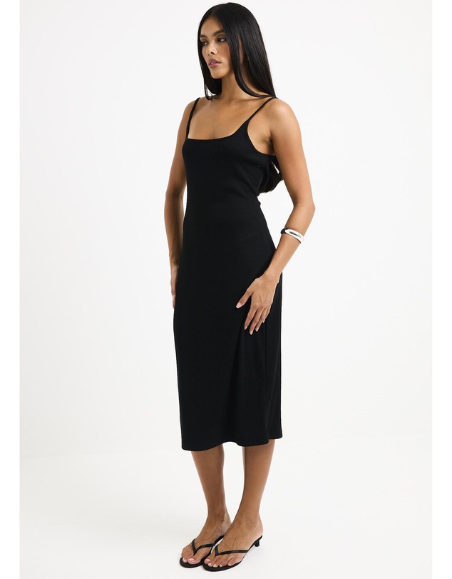 General Pants Co. Basics - Straight Neck Midi Dress