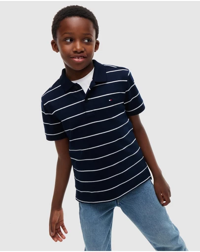Tommy Hilfiger - Regular Fit Interlock Knit Polo Shirt - Teens