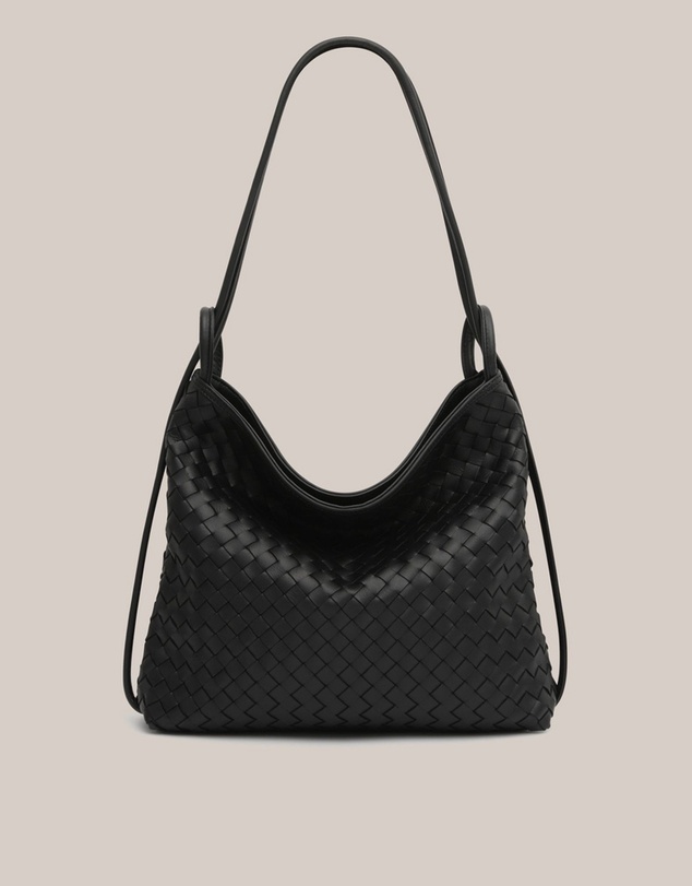 VESTIRSI - Woven Bella Convertible Backpack Black