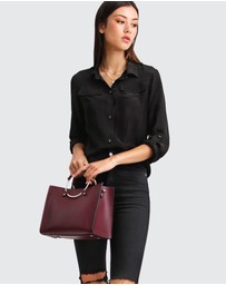 Belle & Bloom - Eclipse Rolled Sleeve Blouse