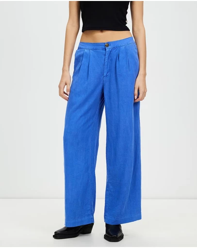 Brixton - Vintage Linen Wide Leg Pants