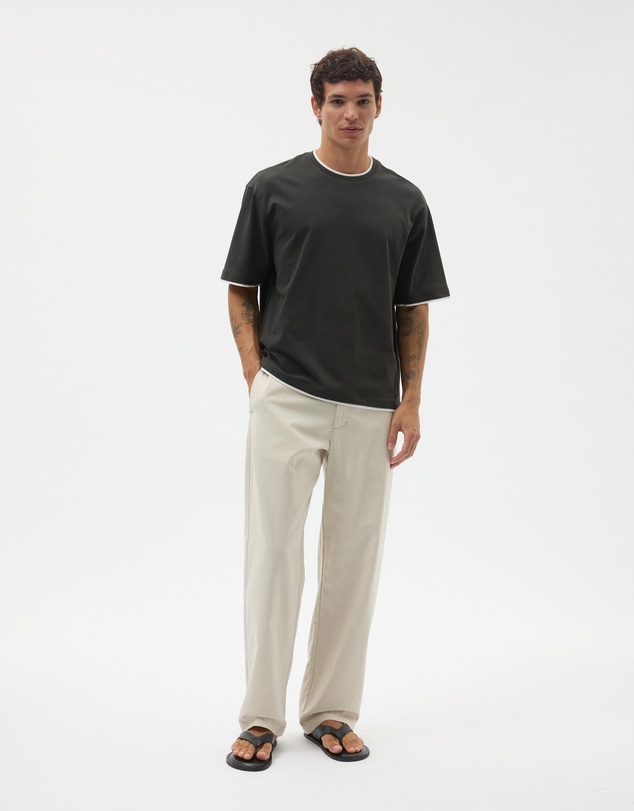 AERE - Tailored Relaxed Linen Blend Pants