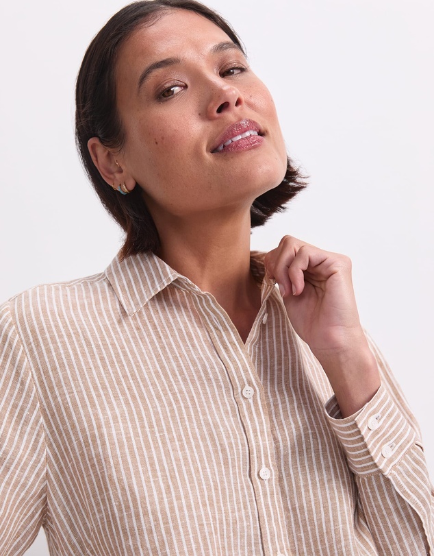 Sportscraft - Dahlia Stripe Linen Shirt