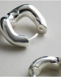 SAINT VALENTINE - Wabi Sabi Mini Hoops - Silver