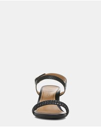 Vionic - Emmy Wedge Sandal - Black Lizard