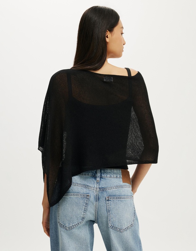 Cotton On - Sheer Knit Poncho