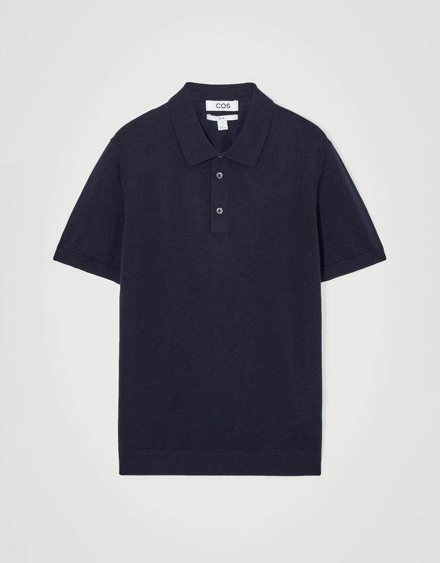 COS - Knitted Silk Polo Shirt