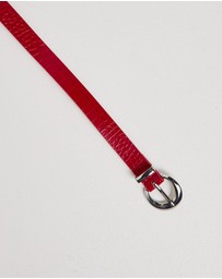 Studio - Red Croc Belt
